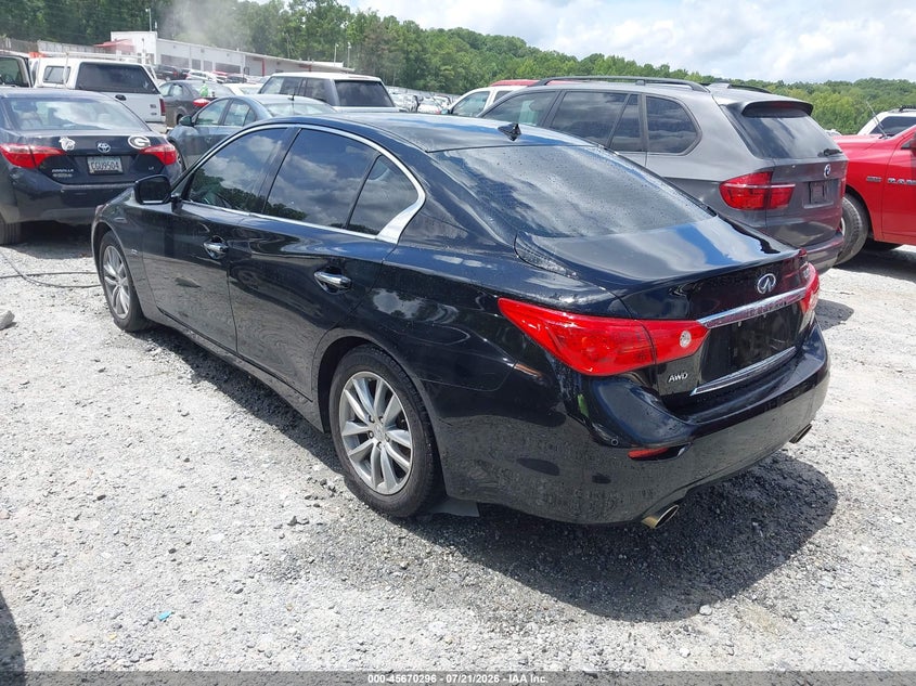 Vin: jn1cv7ar3gm250780, lot: 46168896, infiniti q50 2.0t premium 20163