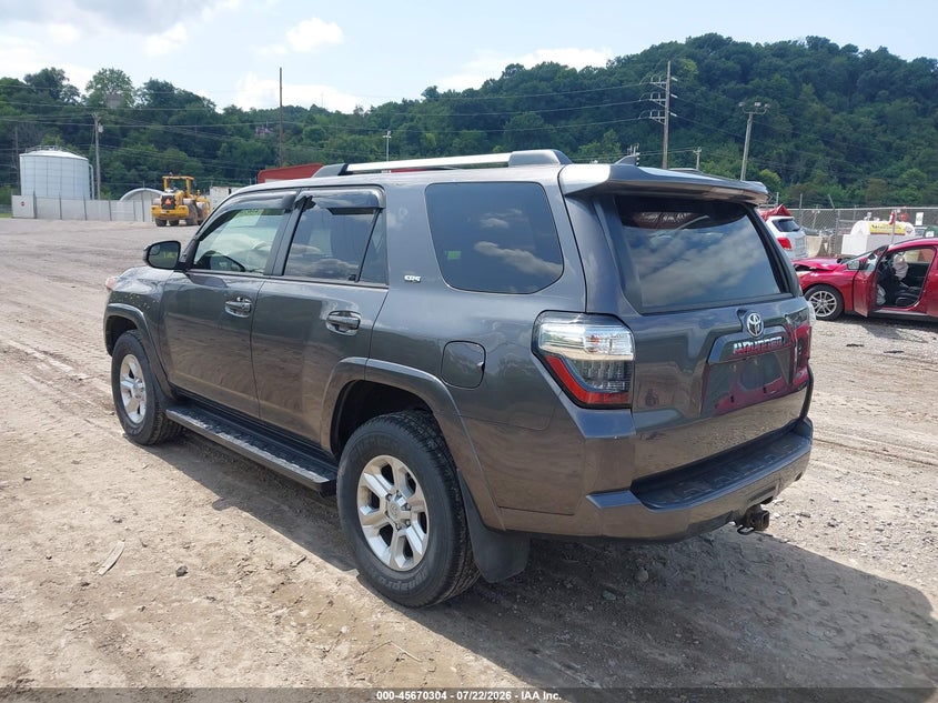 Vin: jtebu5jr1l5772842, lot: 46168904, toyota 4runner sr5 20203