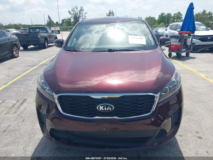 2020 Kia Sorento 2.4L Lx VIN: 5XYPG4A37LG643048 Lot: 45670307