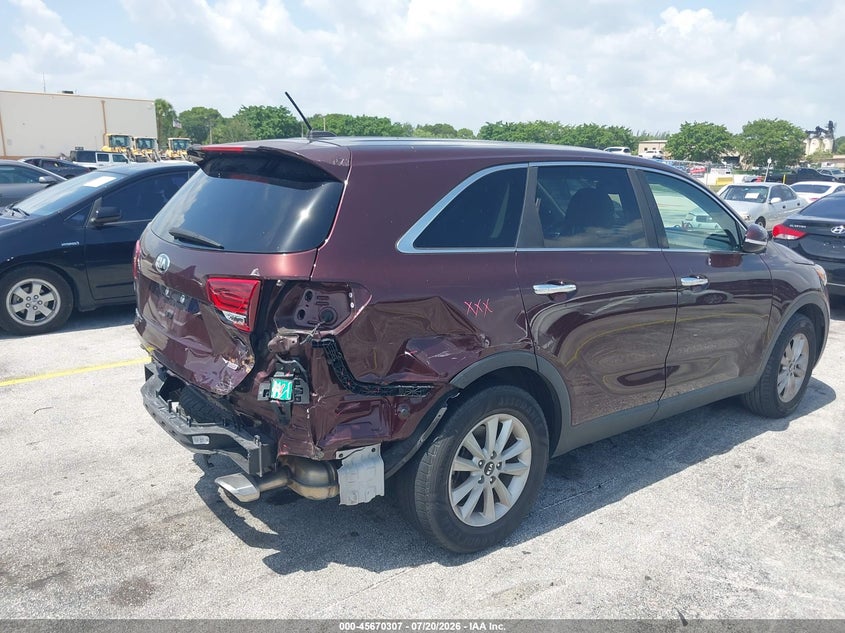 2020 Kia Sorento 2.4L Lx VIN: 5XYPG4A37LG643048 Lot: 45670307