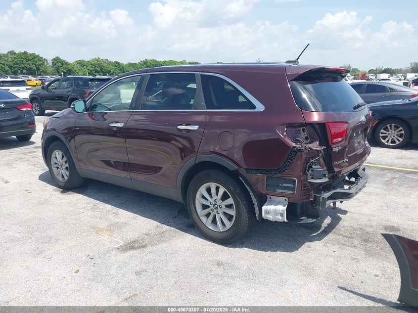 2020 Kia Sorento 2.4L Lx VIN: 5XYPG4A37LG643048 Lot: 45670307