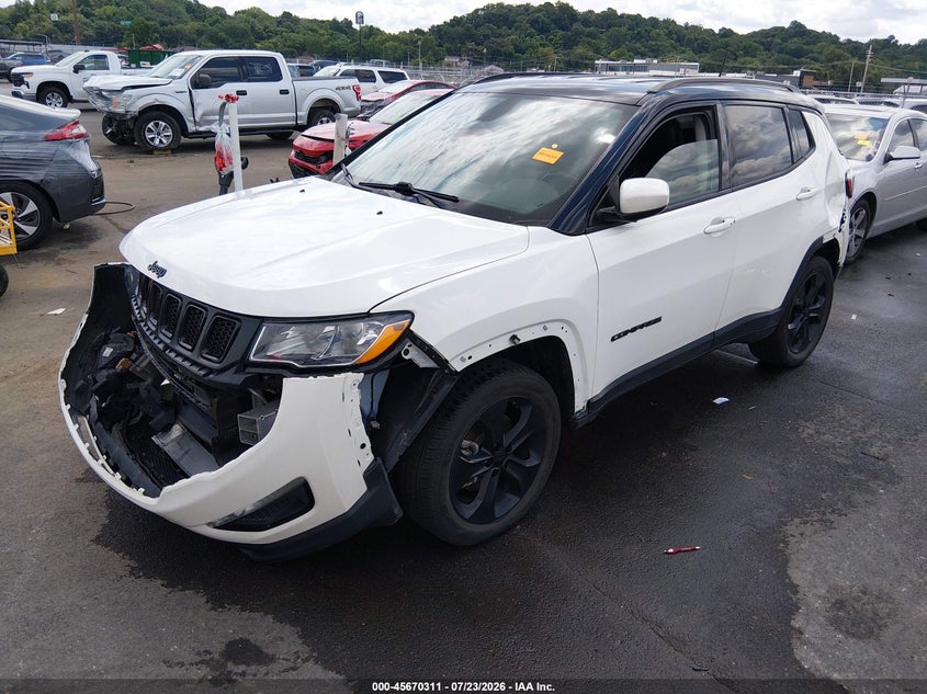 Vin: 3c4njdbb5mt595686, lot: 46168910, jeep compass altitude 4x4 20212