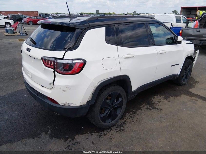 Vin: 3c4njdbb5mt595686, lot: 46168910, jeep compass altitude 4x4 20214