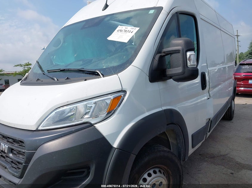 Vin: 3c6mrvhg1te150739, lot: 46168914, ram promaster 3500 tradesman high roof 159 wb w/pass seat 20262