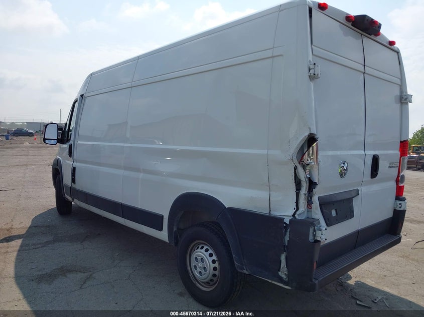 Vin: 3c6mrvhg1te150739, lot: 46168914, ram promaster 3500 tradesman high roof 159 wb w/pass seat 20263