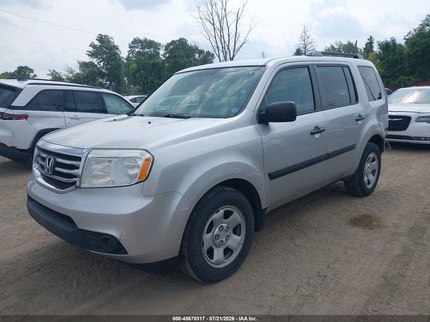 Vin: 5fnyf4h28fb013572, lot: 46168917, honda pilot lx 20152