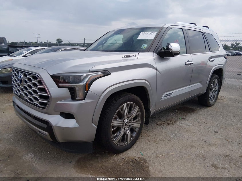 Vin: 7svaaaba2rx043956, lot: 46168926, toyota sequoia capstone 20242