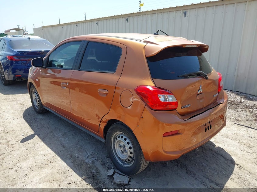 2017 Mitsubishi Mirage Es VIN: ML32A3HJ3HH002717 Lot: 45670332