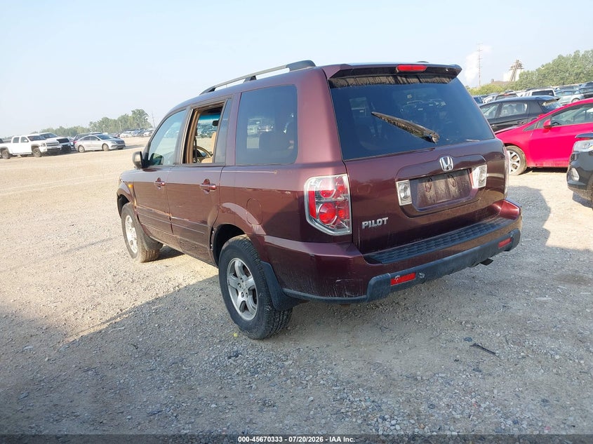2008 HONDA PILOT auction photo 3