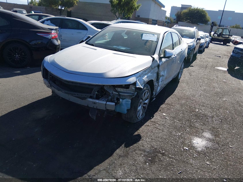 Vin: 2g1115s34g9117949, lot: 46168956, chevrolet impala 2lt 20162
