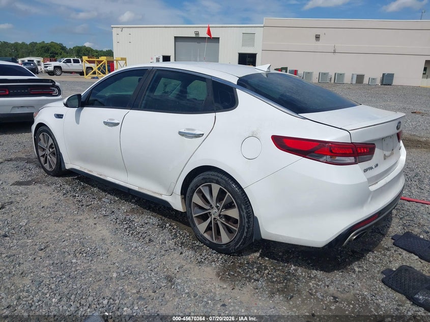Vin: 5xxgw4l28gg080285, lot: 46168964, kia optima sx turbo 20163