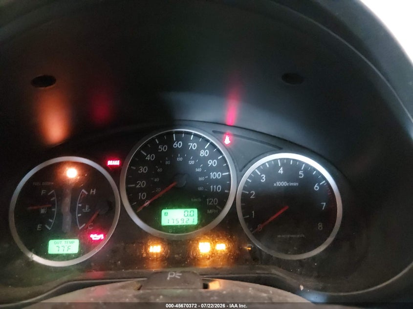 2005 SUBARU IMPREZA OUTBACK SPORT auction photo 7