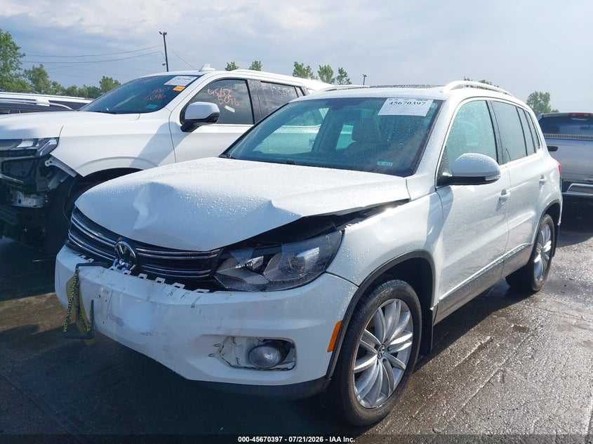 2016 Volkswagen Tiguan Se VIN: WVGBV7AX7GW551785 Lot: 45670397