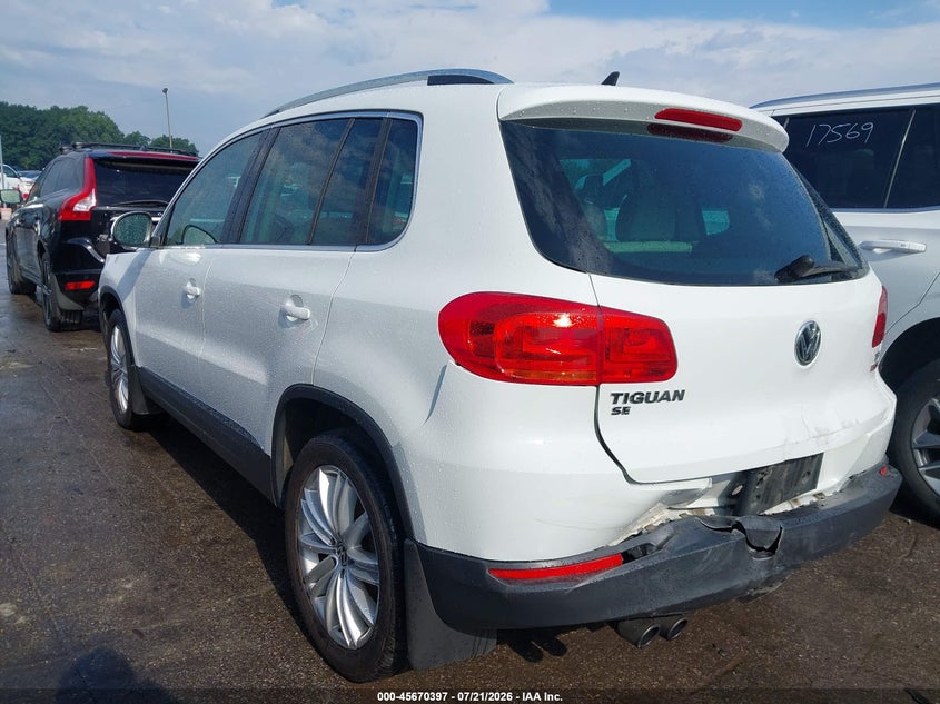 2016 Volkswagen Tiguan Se VIN: WVGBV7AX7GW551785 Lot: 45670397