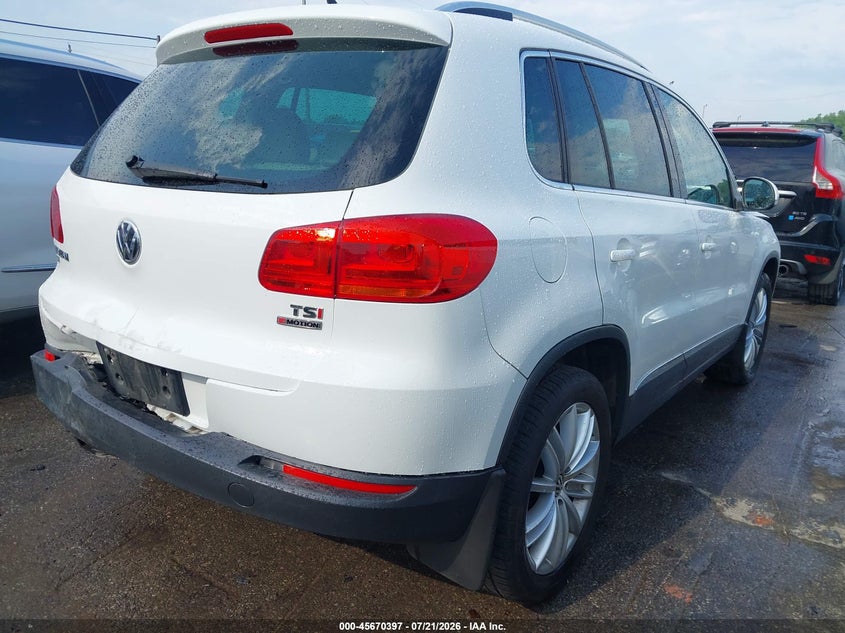 2016 Volkswagen Tiguan Se VIN: WVGBV7AX7GW551785 Lot: 45670397