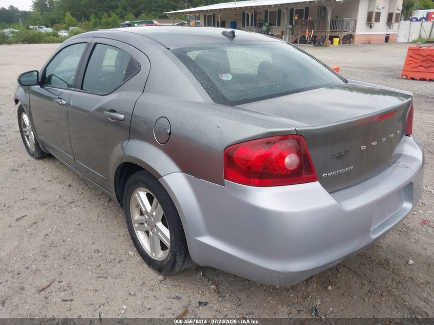 Vin: 1c3cdzcb9cn156312, lot: 46169014, dodge avenger sxt 20123