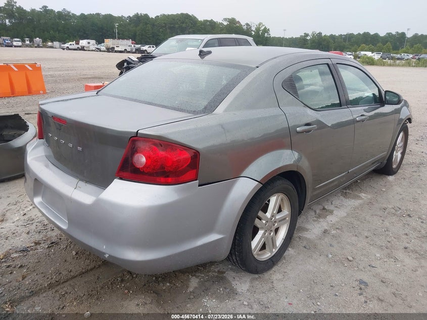 Vin: 1c3cdzcb9cn156312, lot: 46169014, dodge avenger sxt 20124