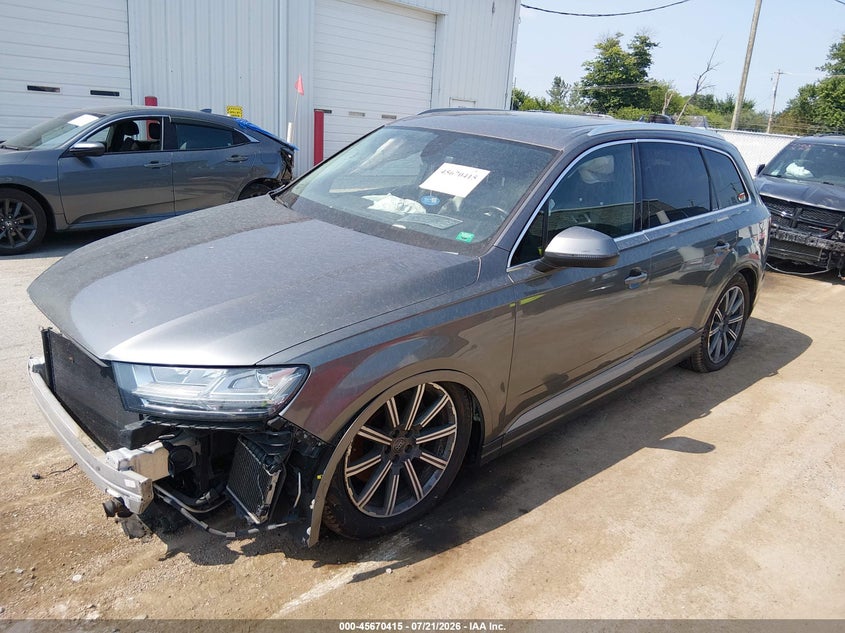 Vin: wa1laaf79hd034845, lot: 46169015, audi q7 3.0t premium 20172