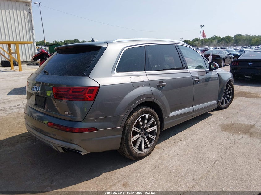 Vin: wa1laaf79hd034845, lot: 46169015, audi q7 3.0t premium 20174