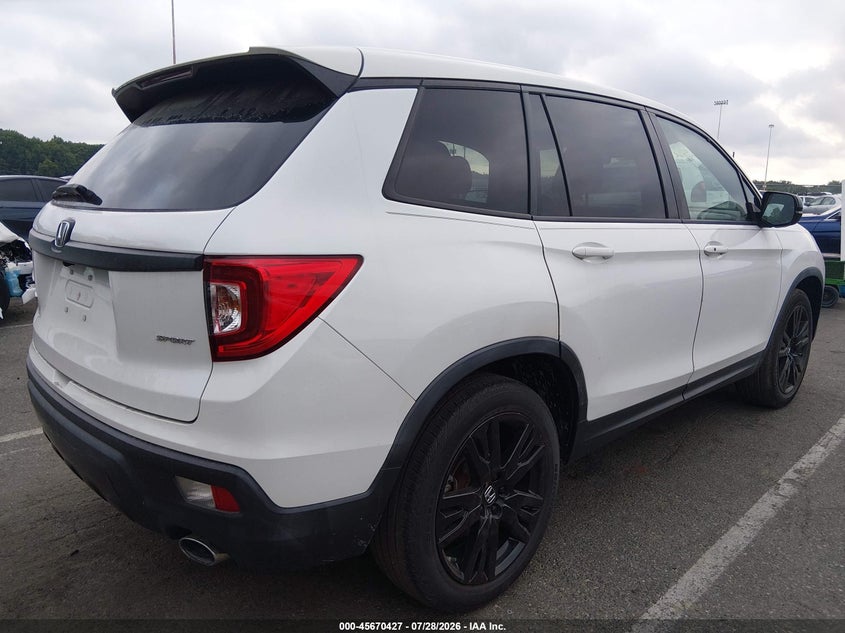 Vin: 5fnyf7h22mb012870, lot: 46169027, honda passport 2wd sport 20214