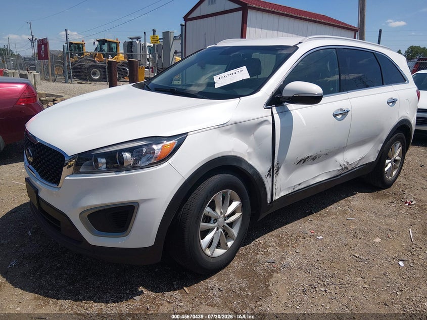 Vin: 5xypg4a32hg322266, lot: 46169039, kia sorento 2.4l lx 20172