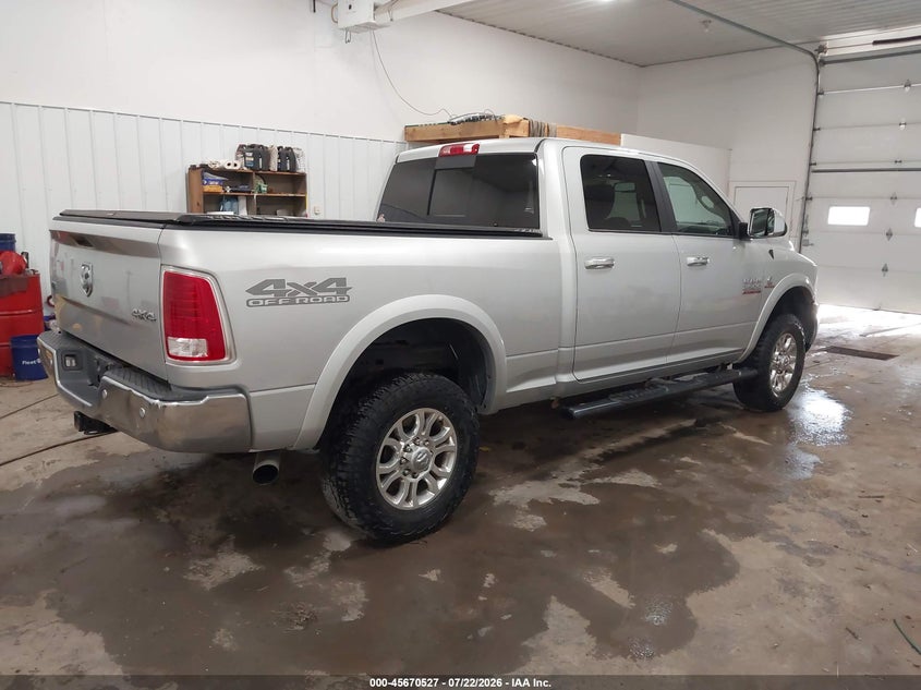 Vin: 3c6ur5fl3hg531861, lot: 46169127, ram 2500 laramie  4x4 6'4 box 20174