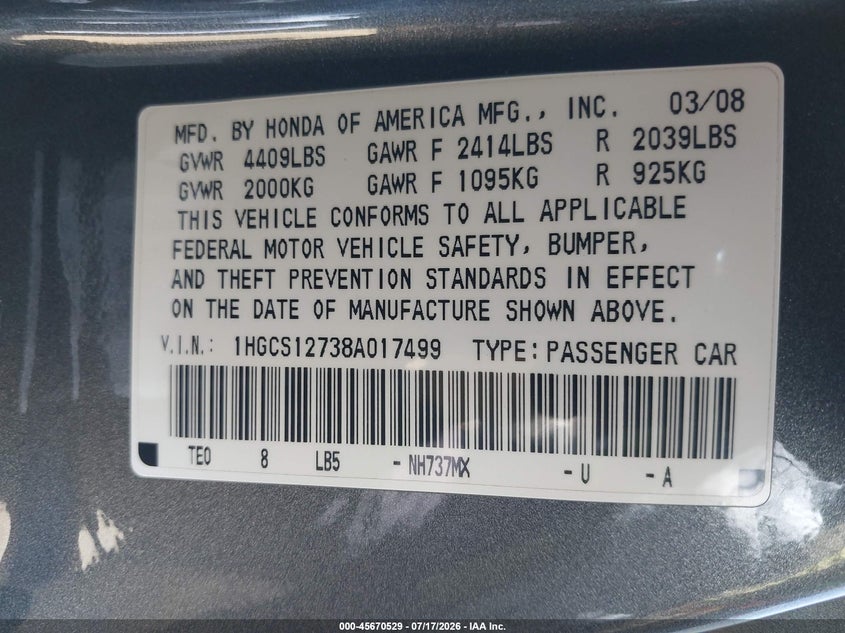 AtlanticExpress - Honda Accord