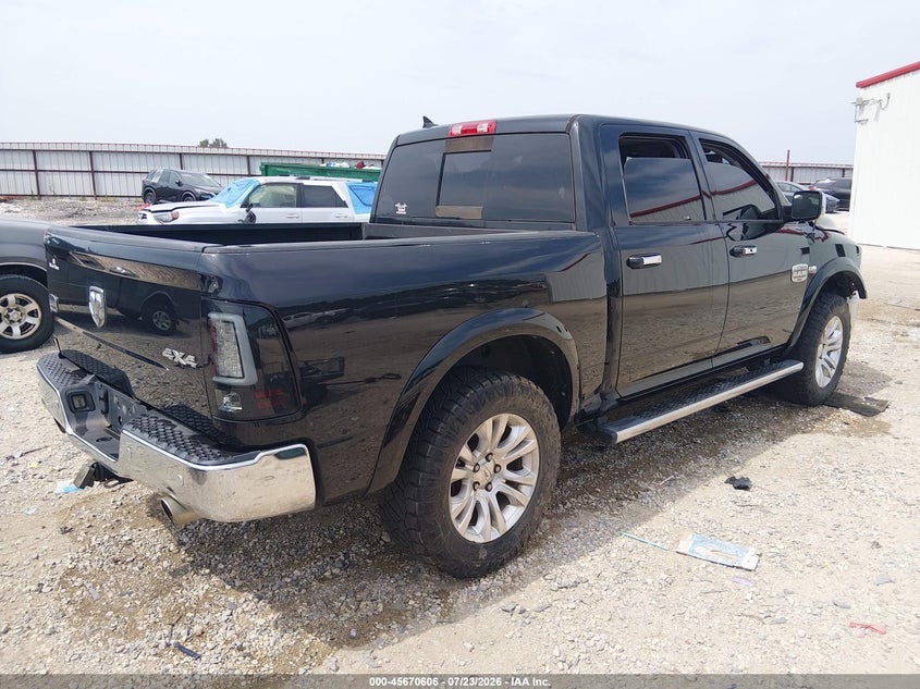 Vin: 1c6rr7pt8fs679414, lot: 46169206, ram 1500 laramie longhorn 20154
