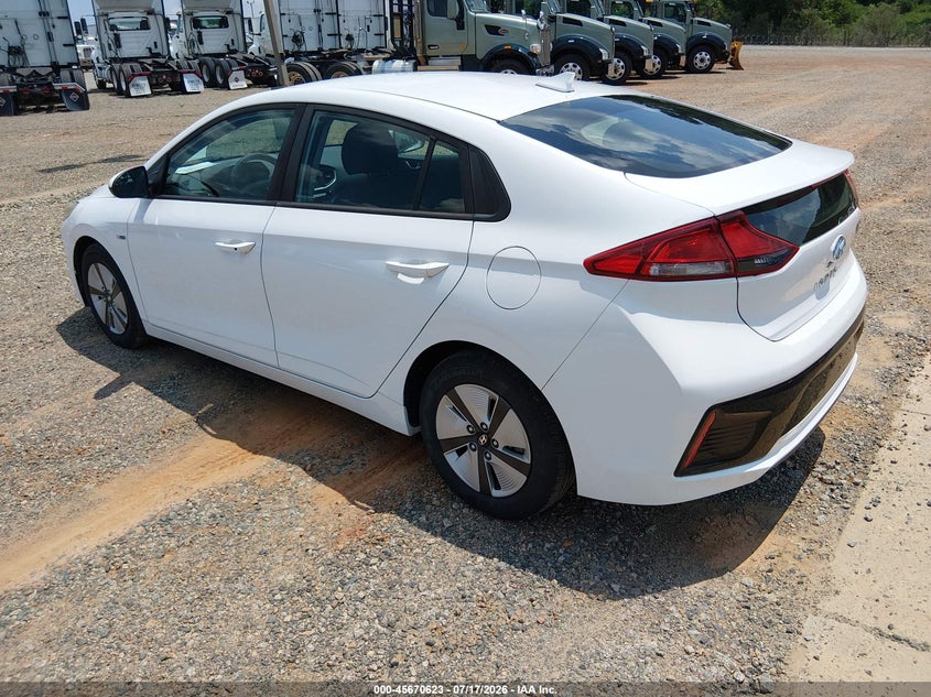 Vin: kmhc65lc2ju075593, lot: 46169223, hyundai ioniq hybrid blue 20183