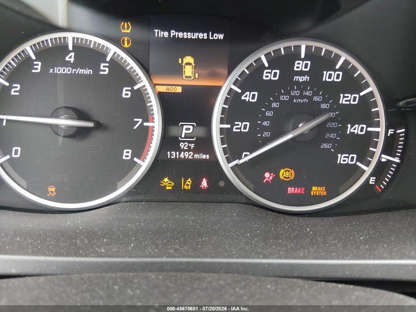 2017 Acura Rdx Advance Package VIN: 5J8TB3H71HL001101 Lot: 45670651