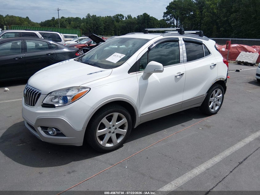 Vin: kl4cjcsb1fb239428, lot: 46169338, buick encore leather 20152
