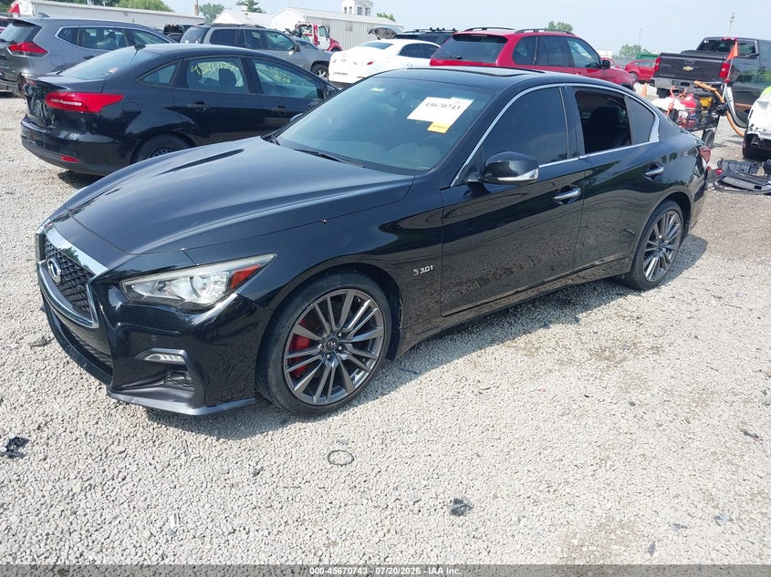 Vin: jn1fv7ar6jm480060, lot: 46169343, infiniti q50 3.0t red sport 400 20182