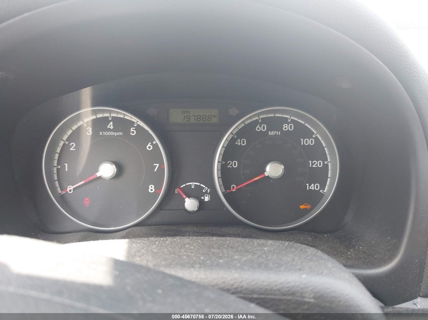 2010 Hyundai Accent Gs VIN: KMHCM3AC3AU168409 Lot: 45670756