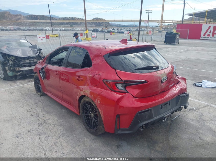 Vin: jtnabaaexsa019629, lot: 46169431, toyota gr corolla core 20253