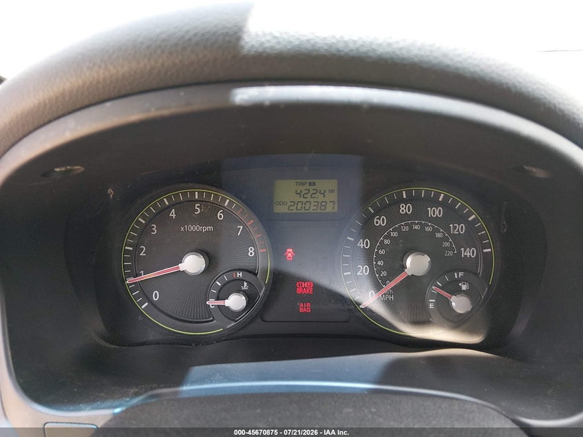 2007 Kia Rio Lx VIN: KNADE123976208205 Lot: 45670875