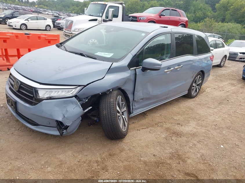 Vin: 5fnrl6h80rb027564, lot: 46169489, honda odyssey touring 20242