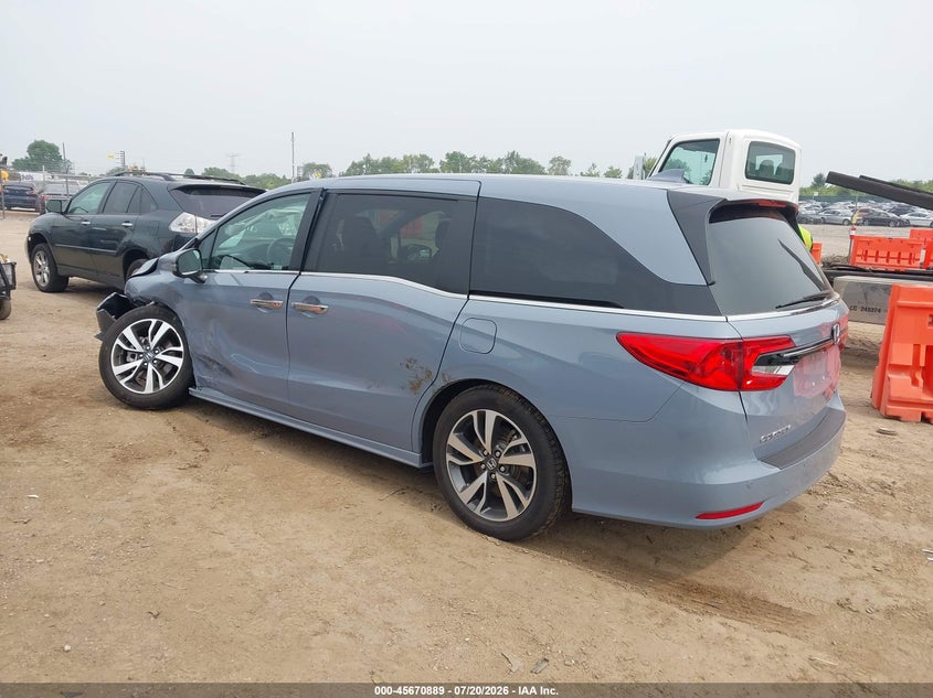 Vin: 5fnrl6h80rb027564, lot: 46169489, honda odyssey touring 20243