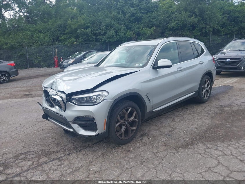 2021 BMW X3 auction photo 2