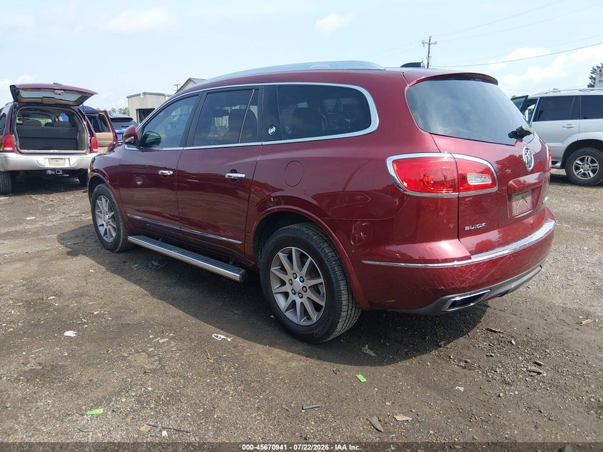 Vin: 5gakrbkd7hj162192, lot: 46169541, buick enclave leather 20173