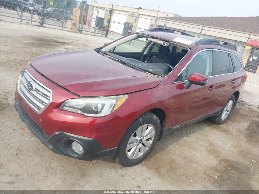 Vin: 4s4bsbfc7f3284102, lot: 46169542, subaru outback 2.5i premium 20152