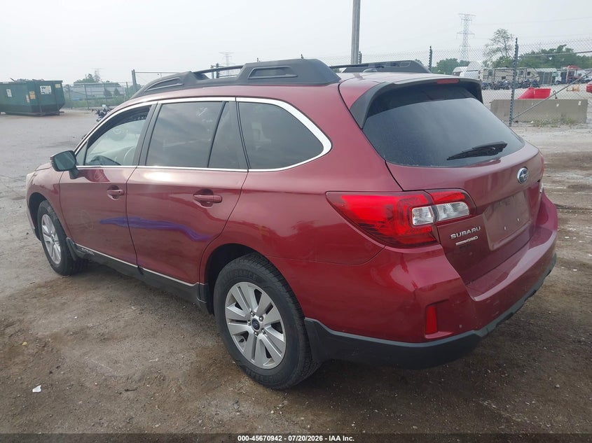 Vin: 4s4bsbfc7f3284102, lot: 46169542, subaru outback 2.5i premium 20153