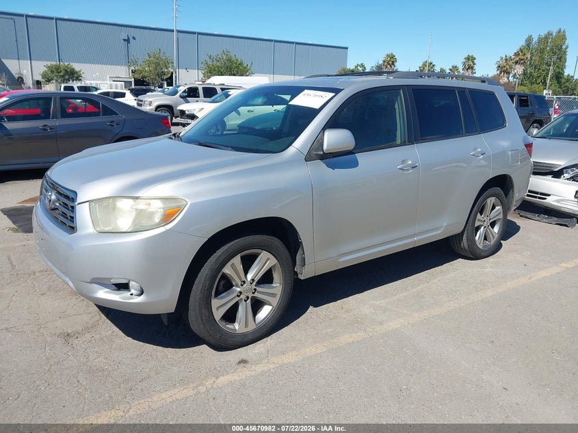 2009 Toyota Highlander, Right Front, IAAI, VIN JTEDS43A592076494 — photo 2
