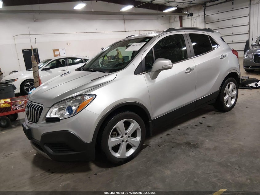 Vin: kl4cjasb0gb683311, lot: 46169583, buick encore 20162