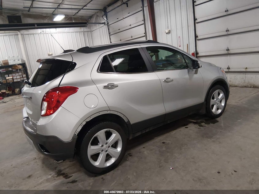 Vin: kl4cjasb0gb683311, lot: 46169583, buick encore 20164