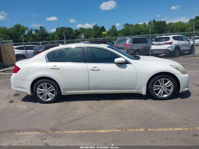 2013 Infiniti G37X VIN: JN1CV6AR5DM759937 Lot: 45670985