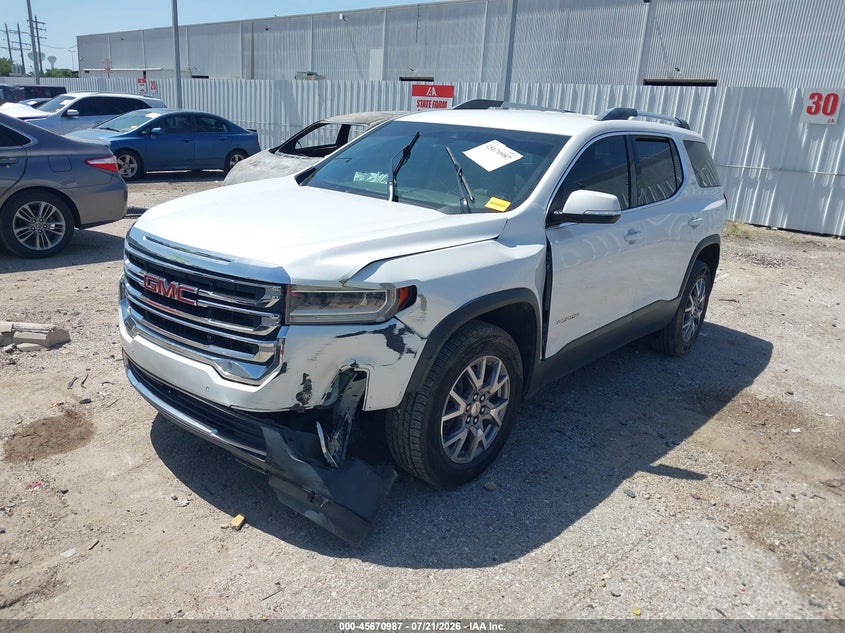Vin: 1gkknmls8mz203335, lot: 46169587, gmc acadia fwd slt 20212
