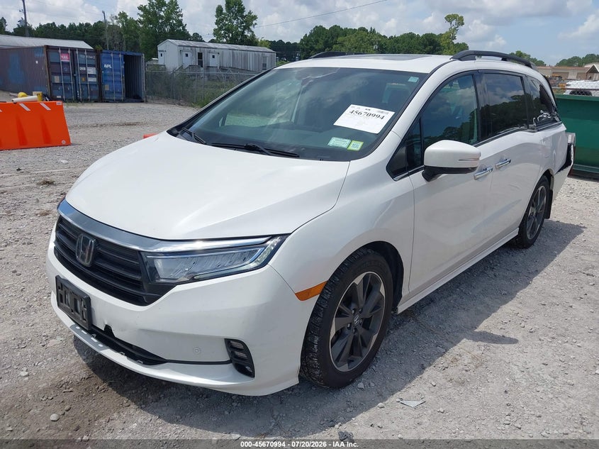 Vin: 5fnrl6h95nb067318, lot: 46169592, honda odyssey elite 20222