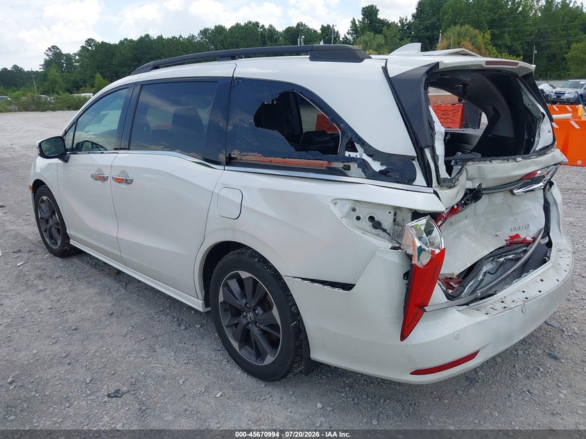 Vin: 5fnrl6h95nb067318, lot: 46169592, honda odyssey elite 20223