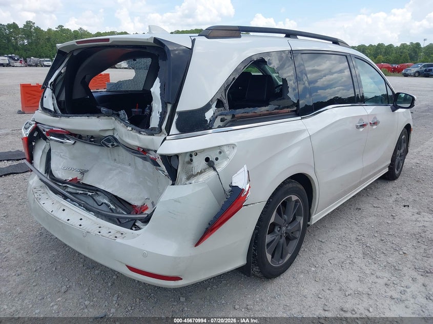Vin: 5fnrl6h95nb067318, lot: 46169592, honda odyssey elite 20224