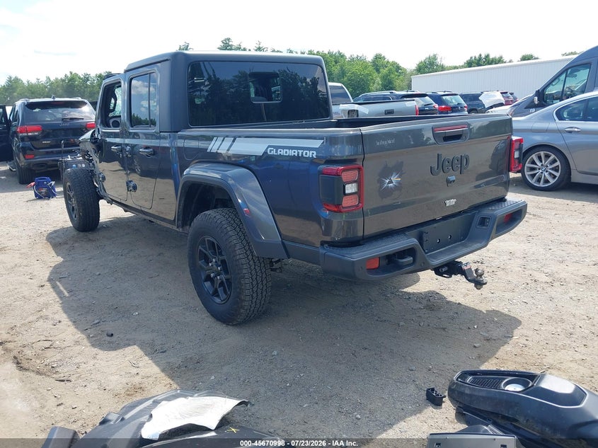Vin: 1c6pjtag4sl525208, lot: 46169598, jeep gladiator willys 20253